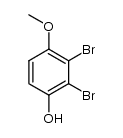 2,3-dibromo-4-methoxyphenol结构式
