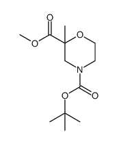 4-tert-butyl 2-methyl 2-methylmorpholine-2,4-dicarboxylate Structure