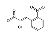 (Z)-(2-chloro-2-nitroethenyl)-2-nitrobenzene Structure