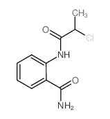 2-[(2-氯丙烷)氨基]苯甲酰胺结构式