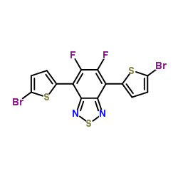 4,7-Bis(5-bromothiophen-2-yl)-5,6-difluorobenzo[c][1,2,5] thiadiazole Structure
