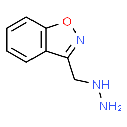 1,2-Benzisoxazole,3-(hydrazinomethyl)-(9CI) structure