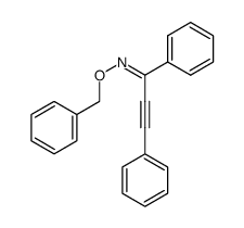 (1Z)-1,3-diphenyl-2-propyn-1-one O-(phenylmethyl)oxime结构式