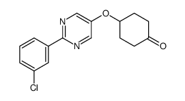 4-{[2-(3-chlorophenyl)pyrimidin-5-yl]oxy}cyclohexanone Structure