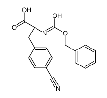 (S)-2-(((BENZYLOXY)CARBONYL)AMINO)-3-(4-CYANOPHENYL)PROPANOIC ACID Structure