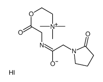 trimethyl-[2-[2-[[2-(2-oxopyrrolidin-1-yl)acetyl]amino]acetyl]oxyethyl]azanium,iodide Structure
