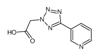 [5-(3-Pyridinyl)-2H-tetrazol-2-yl]acetic acid结构式