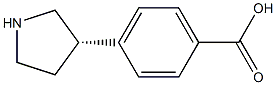 4-((3S)pyrrolidin-3-yl)benzoic acid Structure