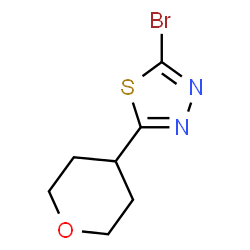 2-bromo-5-(oxan-4-yl)-1,3,4-thiadiazole Structure