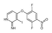 4-(2,5-difluoro-4-nitrophenoxy)-3-iodopyridin-2-amine Structure