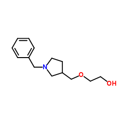 2-[(1-Benzyl-3-pyrrolidinyl)methoxy]ethanol结构式