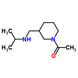 1-{3-[(Isopropylamino)methyl]-1-piperidinyl}ethanone结构式