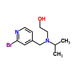 2-{[(2-Bromo-4-pyridinyl)methyl](isopropyl)amino}ethanol Structure