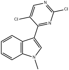 3-(2,5-dichloropyrimidin-4-yl)-1-methyl-1H-indole structure