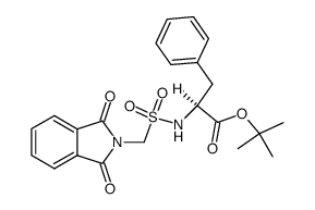 tert-butyl (((1,3-dioxoisoindolin-2-yl)methyl)sulfonyl)-L-phenylalaninate结构式
