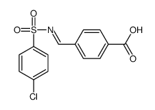 4-[(4-chlorophenyl)sulfonyliminomethyl]benzoic acid结构式