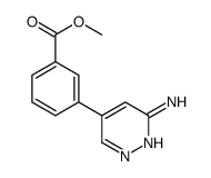 methyl 3-(6-aminopyridazin-4-yl)benzoate结构式