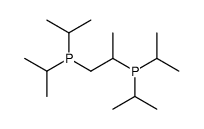 1-di(propan-2-yl)phosphanylpropan-2-yl-di(propan-2-yl)phosphane结构式