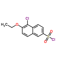 5-chloro-6-ethoxynaphthalene-2-sulfonyl chloride structure