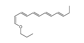 (all E)-1-Propoxy-1,3,5,7,9-dodecapentaene structure