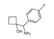 1-[amino-(4-fluorophenyl)methyl]cyclobutan-1-ol Structure