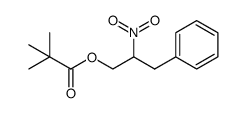 2-nitro-3-phenylpropyl pivalate结构式