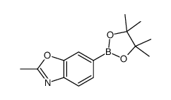 2-METHYL-6-(4,4,5,5-TETRAMETHYL-1,3,2-DIOXABOROLAN-2-YL)BENZO[D]OXAZOLE Structure