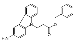benzyl 3-(3-aminocarbazol-9-yl)propanoate结构式