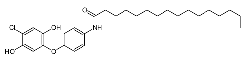 N-[4-(4-chloro-2,5-dihydroxyphenoxy)phenyl]hexadecanamide结构式