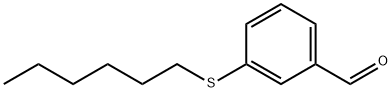 3-(n-Hexylthio)benzaldehyde结构式