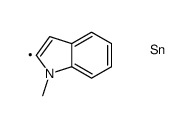 trimethyl-(1-methylindol-2-yl)stannane结构式