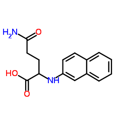N-(L-谷氨酰基)-β-萘胺结构式