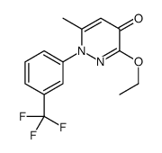 3-ethoxy-6-methyl-1-[3-(trifluoromethyl)phenyl]pyridazin-4-one Structure