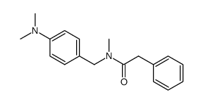 N-(4-(dimethylamino)benzyl)-N-methyl-2-phenylacetamide Structure