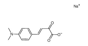 sodium 4-dimethylaminobenzylidenepyruvate Structure