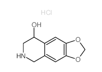 5,6,7,8-tetrahydro-[1,3]dioxolo[4,5-g]isoquinolin-8-ol,hydrochloride Structure