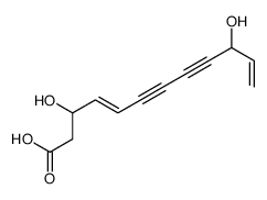3,10-dihydroxydodeca-4,11-dien-6,8-diynoic acid结构式