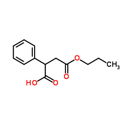 Butanedioic acid, phenyl-, 4-propyl ester (9CI) Structure