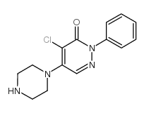 4-氯-2-苯基-5-哌嗪哒嗪-3(2h)-酮结构式