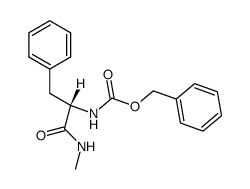 (S)-N-Benzyloxycarbonyl-phenylalanine-N'-methylamide Structure