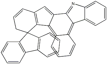 13H-螺[苯并[C]吲哚并[2,1-A]咔唑-14,9'-芴]结构式