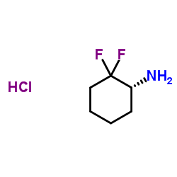 (1R)-2,2-difluorocyclohexan-1-amine hydrochloride Structure