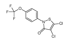 4,5-dichloro-2-[4-(trifluoromethoxy)phenyl]-1,2-thiazol-3-one Structure