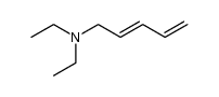 trans-1-Diethylamino-2,4-pentadien结构式