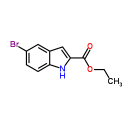 5-溴吲哚-2-羧酸乙酯结构式