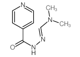 4-Pyridinecarboxylicacid, 2-[(dimethylamino)methylene]hydrazide Structure