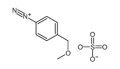hydrogen sulfate,4-(methoxymethyl)benzenediazonium Structure