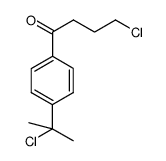 1-[4-(1-Chloro-1-methyl-ethyl)-phenyl]-4-chloro-butan-1-one结构式