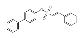 1-phenyl-4-[(E)-2-phenylethenyl]sulfonyloxy-benzene结构式