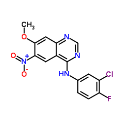 N-(3-chloro-4-fluorophenyl)-7-Methoxy-6-aminoquinazolin-4-amine structure